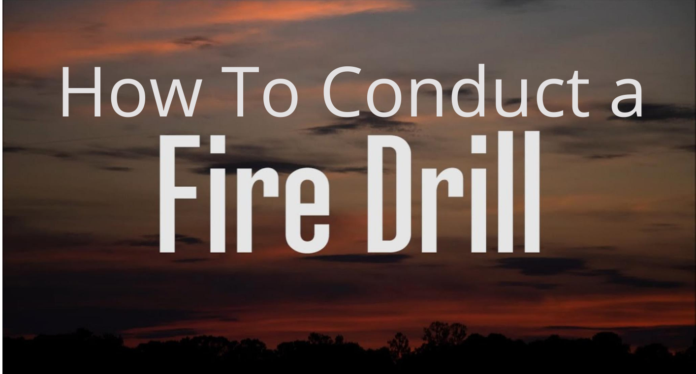 how to conduct a fire drill